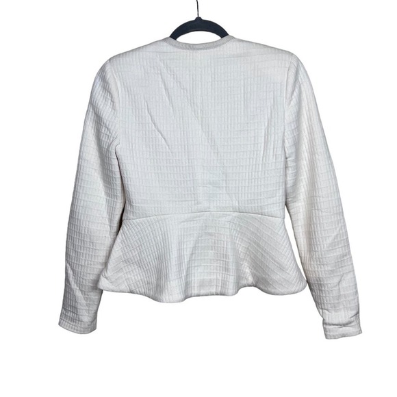 Rebecca Taylor Double Face Jersey Jacket in Cream - Picture 9 of 16